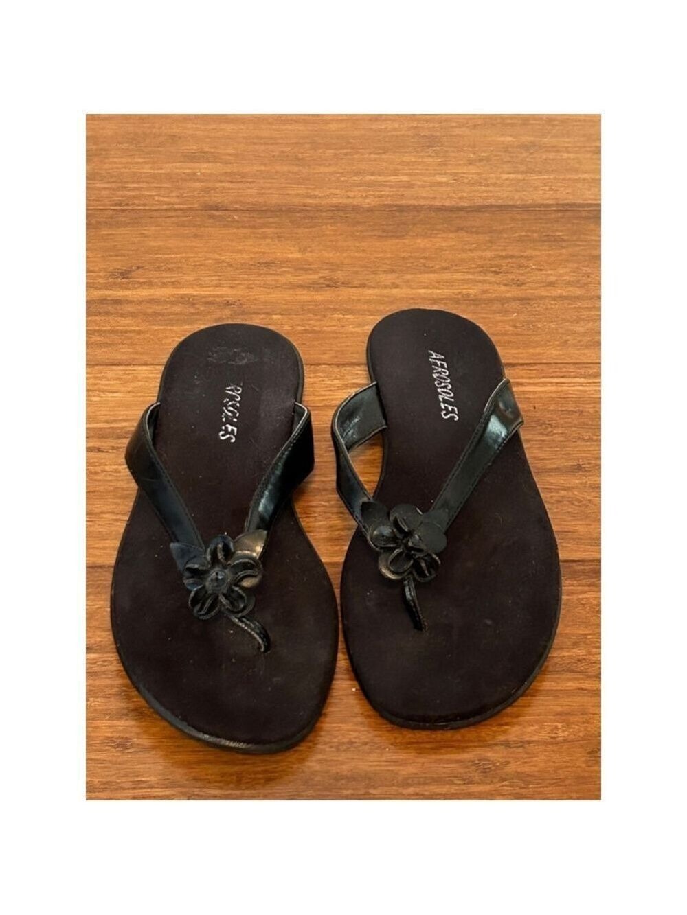 Aerosoles Sandals , thongs, flip flops- Black - Size 5 1/2